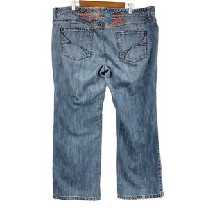 Old Navy Plus‎ Boot Cut Jeans Womens 18 Embroidered Western Y2K Rodeo Cowgirl